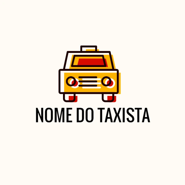 Logo para Motorista de Táxi com Carro para Editar