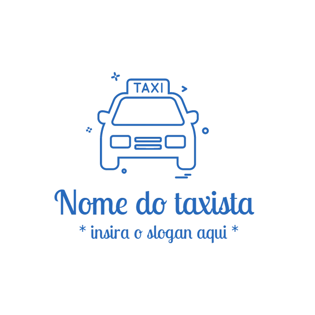 Logo Profissional para Motorista de Táxi para Editar Online