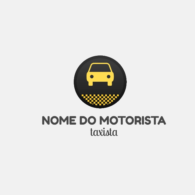 Logo para Motorista de Táxi e Aplicativo para Editar Online