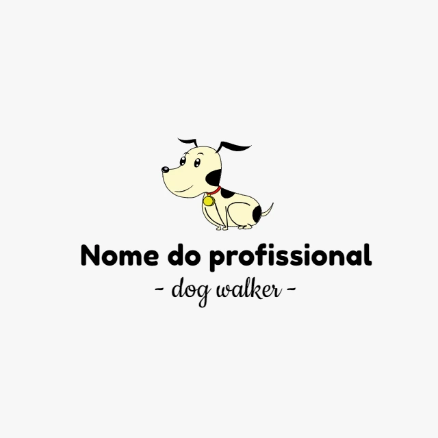 Logo Pet Sitter com Cachorro Fofo para Editar Online