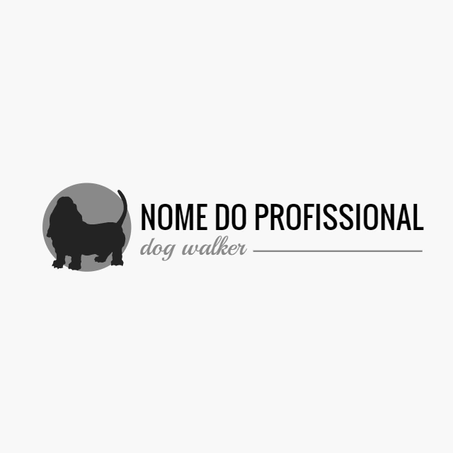 Logo Pet Sitter com Cachorro para Editar Online