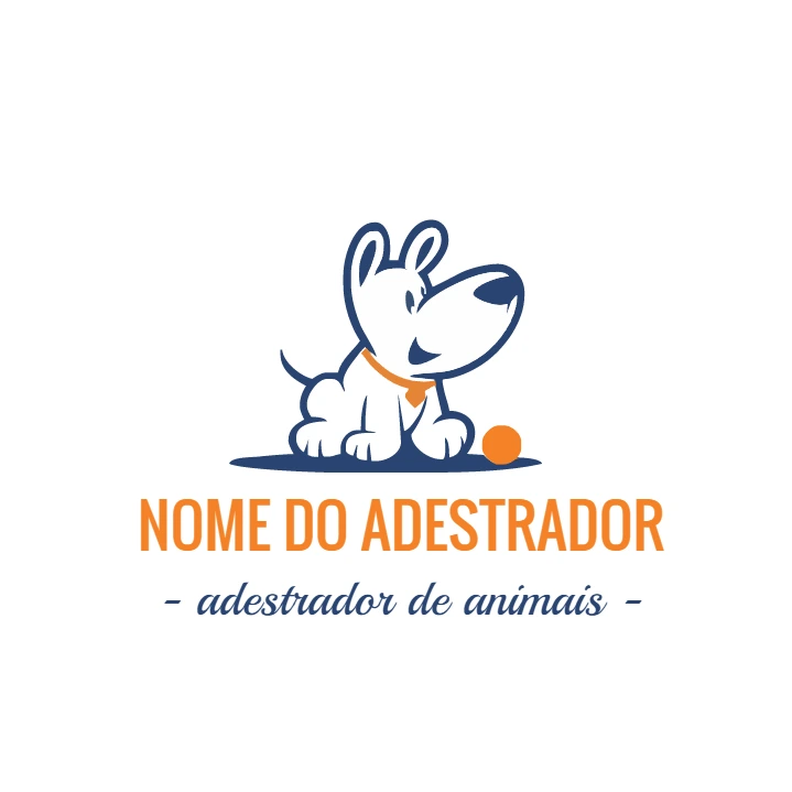 Logo Adestrador de Pet com Cachorro para Editar Online