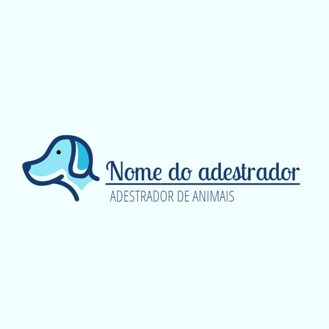 Logo Adestrador de Cães com Cachorro para Editar Online