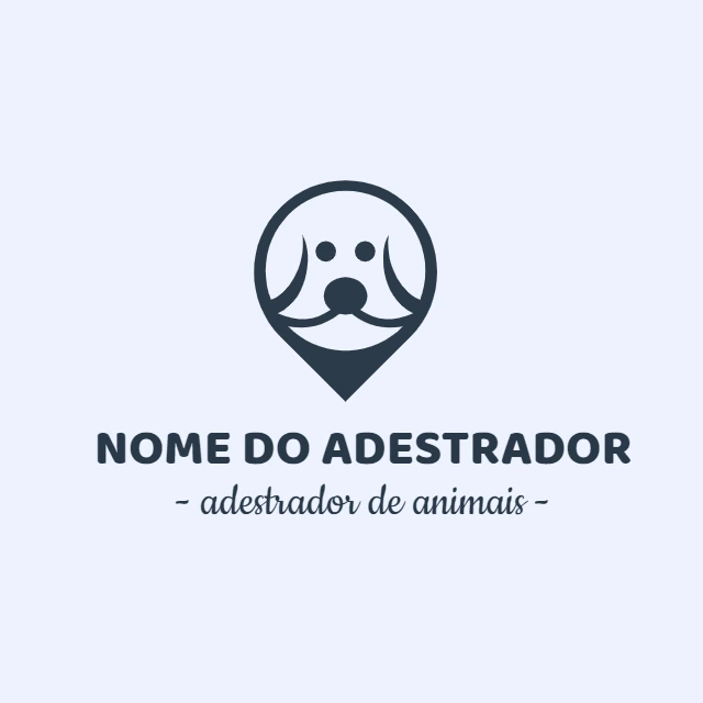 Logo Adestrador de Cães com Ícone de Pet para Editar Online