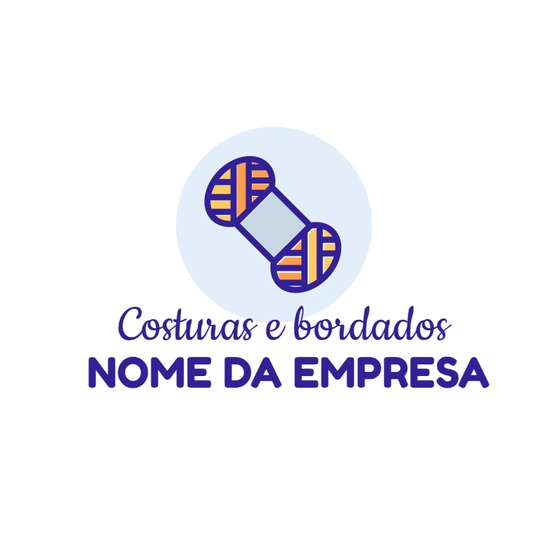 Logo para Ateliê de Costura e Bordado para Editar Online