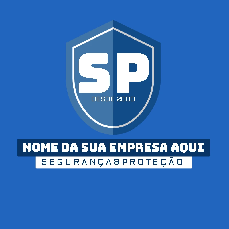 Logo Editável de Segurança e Proteção para sua Empresa