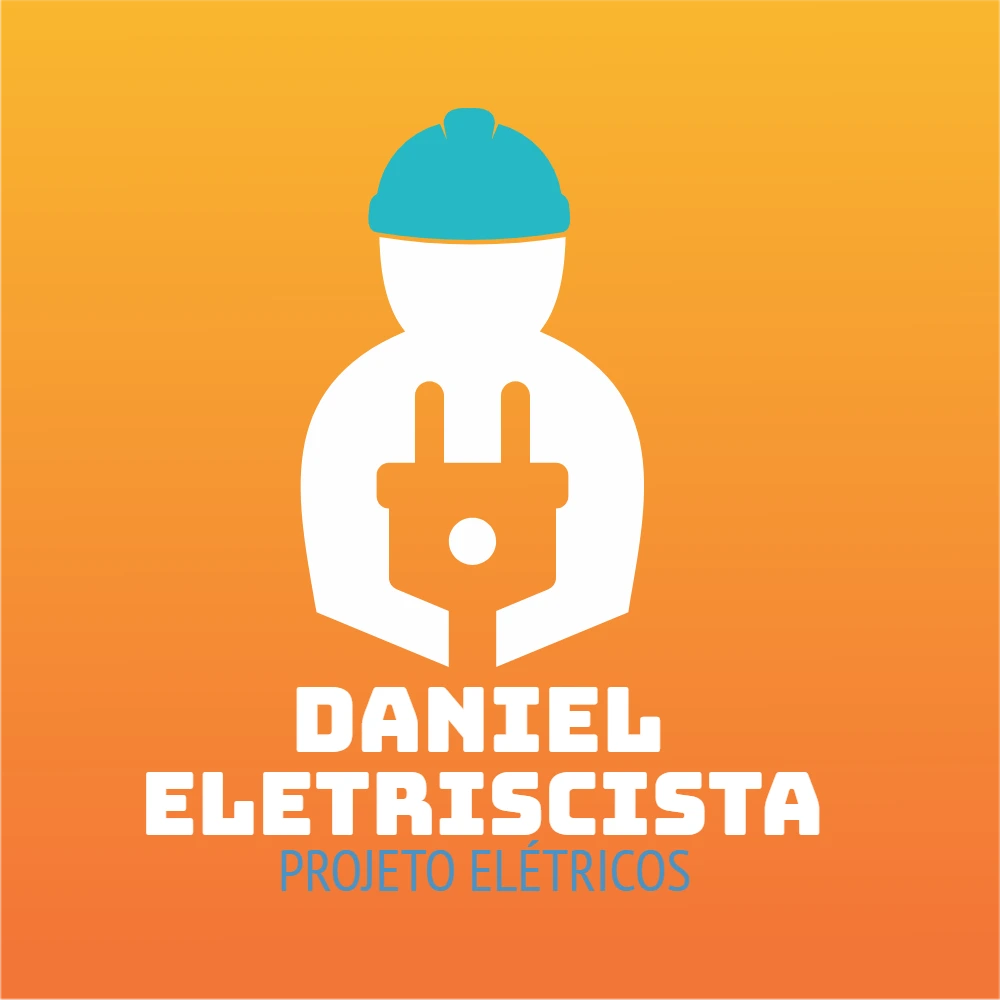 Logo Eletricista Profissional para Editar Online