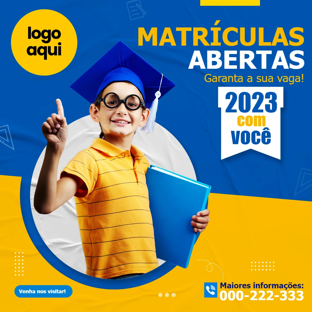 Post de Matrículas Abertas para Editar Online e Divulgar