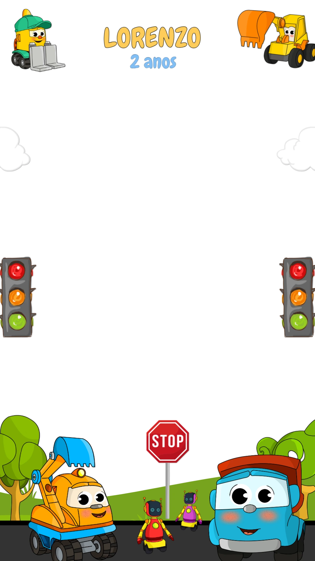 Moldura para Story Aniversário Caminhões para Editar