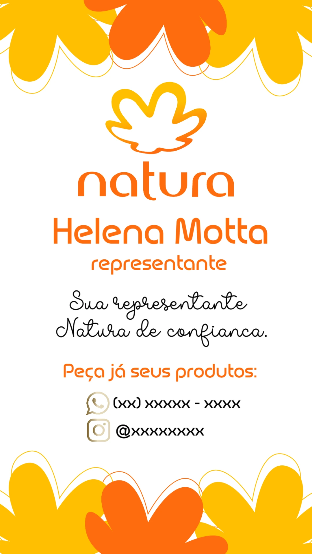 Cartão de Visita Natura Floral para Editar Online
