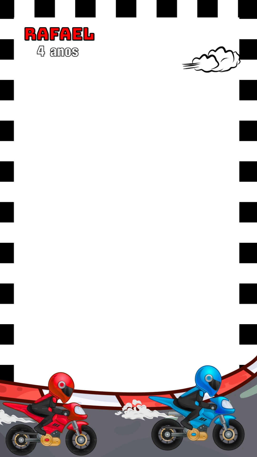 Moldura Aniversário Moto para Stories para Editar Online