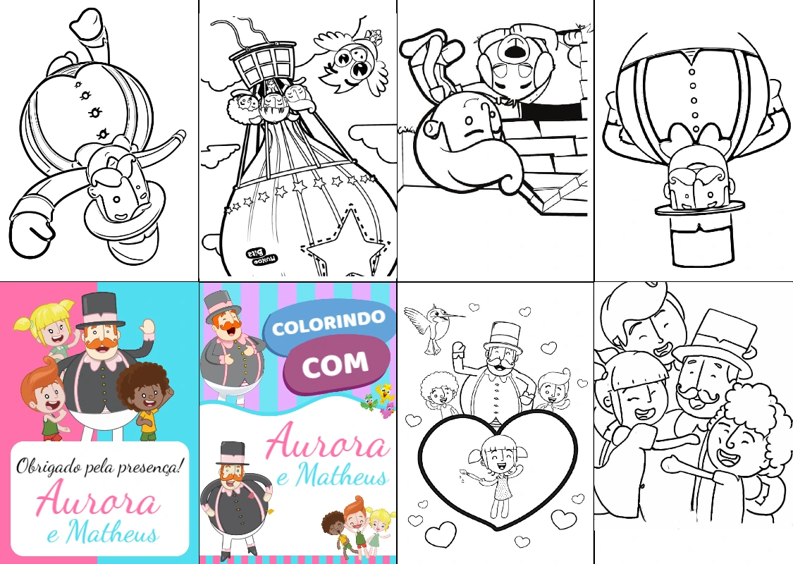 Festa Mundo Bita: Mini Livro de Colorir para Editar