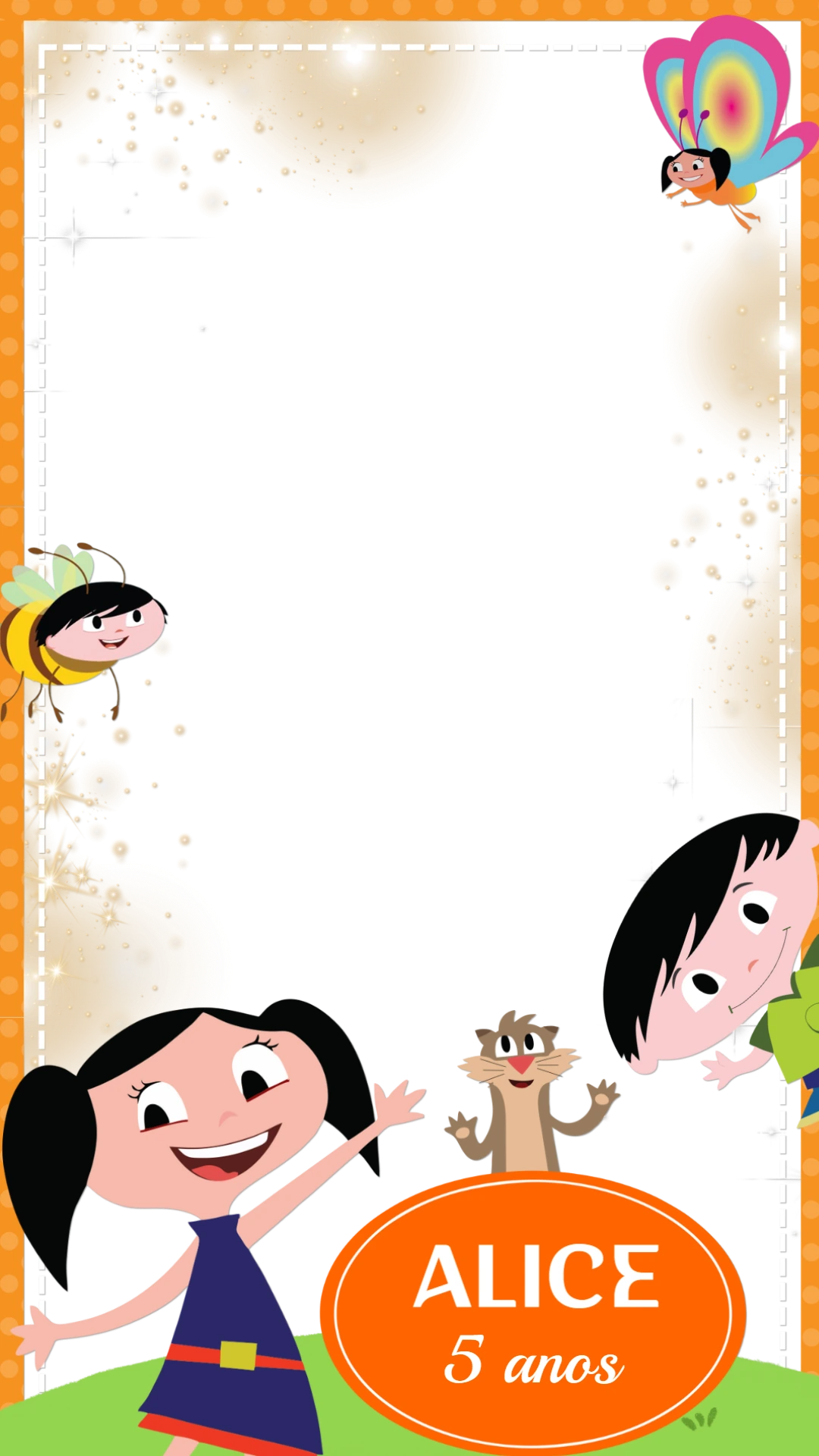 Moldura de Aniversário O Show da Luna para Editar Online