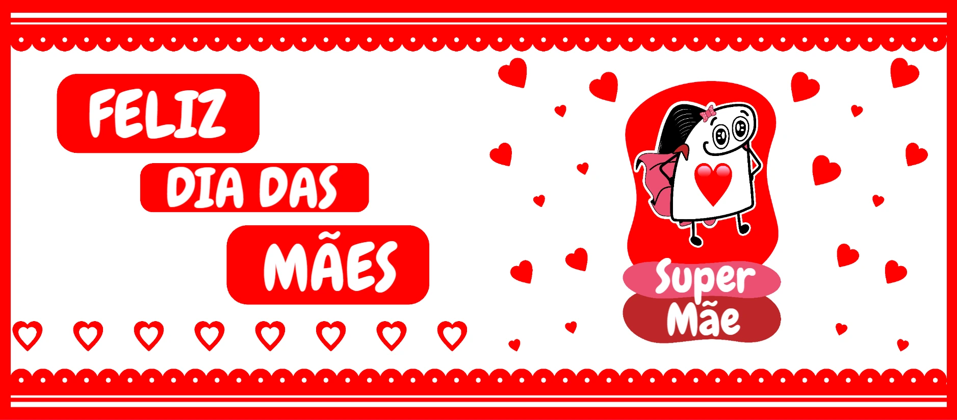 Arte Caneca Dia das Mães Flork Super Mãe para Editar