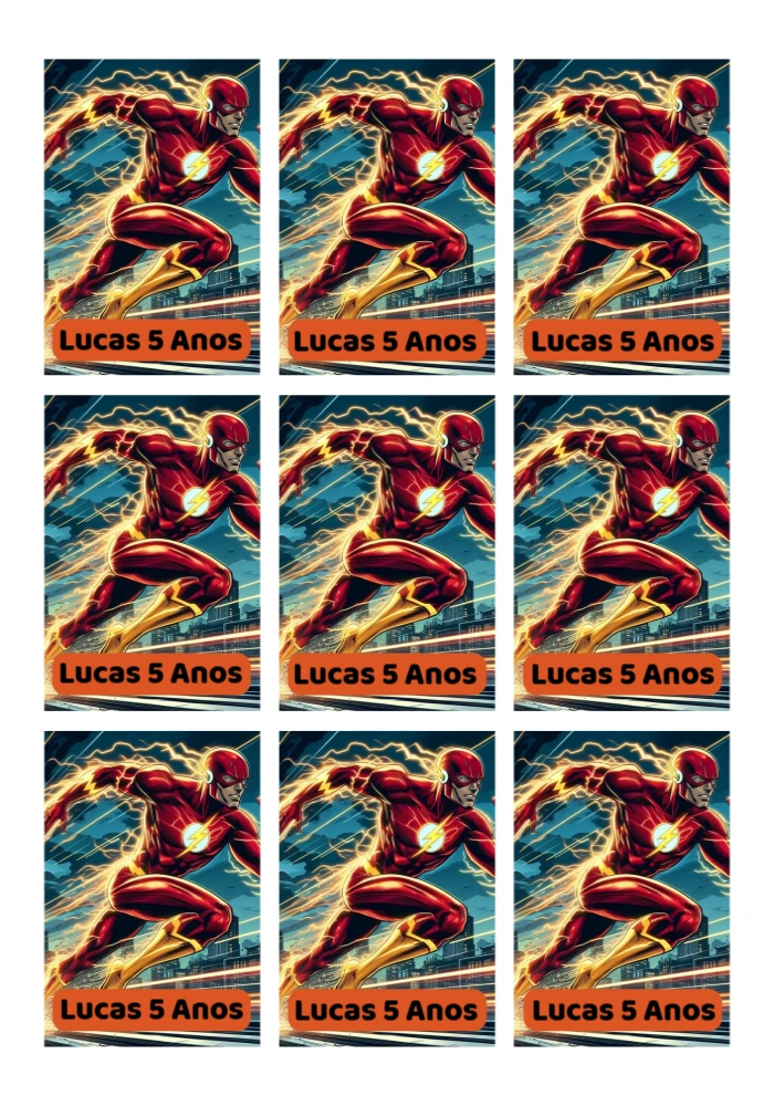 Tag de Aniversário do Flash Editável Online para Imprimir