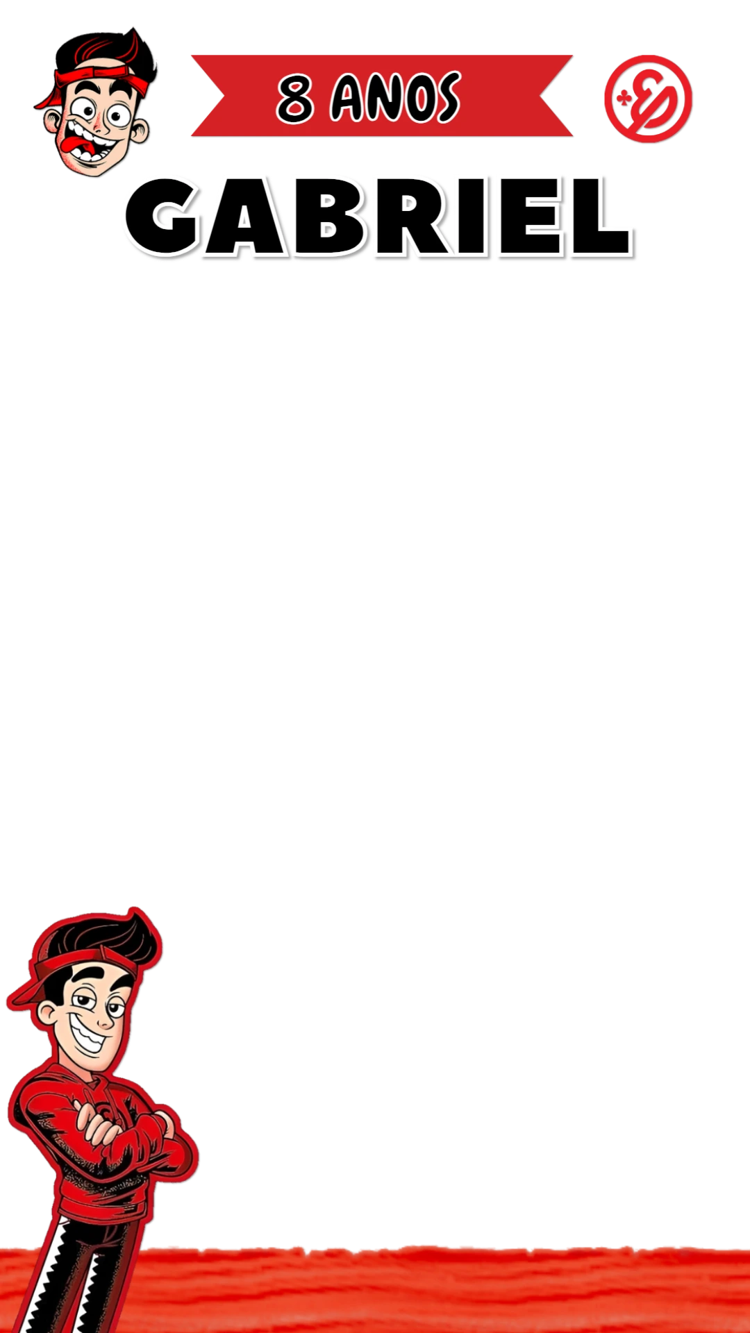 Moldura de Aniversário Youtuber para Editar Online