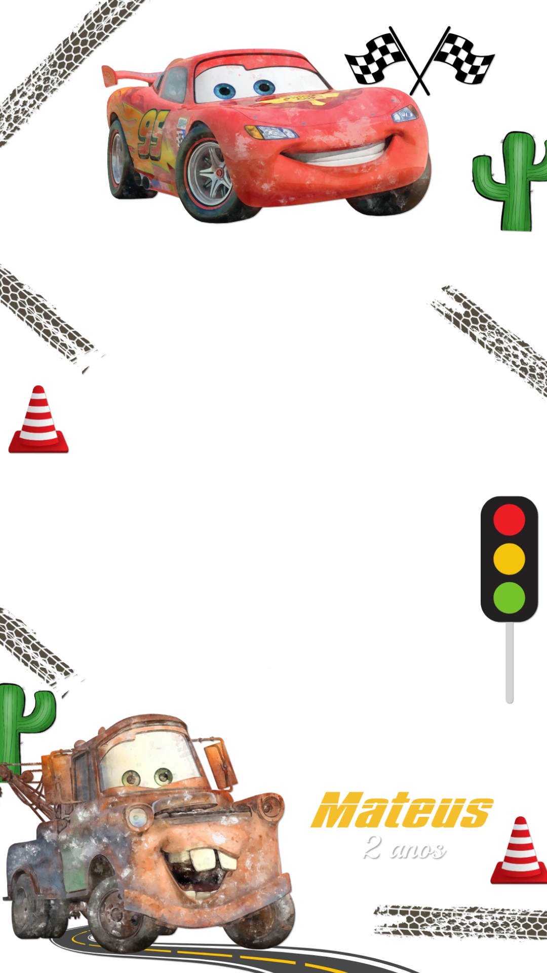 Moldura para Story Aniversário Carros Editável Online