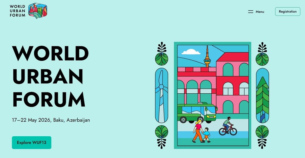 Birləşmiş Millətlər Təşkilatının Məskunlaşma Proqramı (UN-Habitat) Ümumdünya Şəhərsalma Forumunun 13-cü sessiyasının (WUF13) rəsmi internet səhifəni istifadəyə verib.