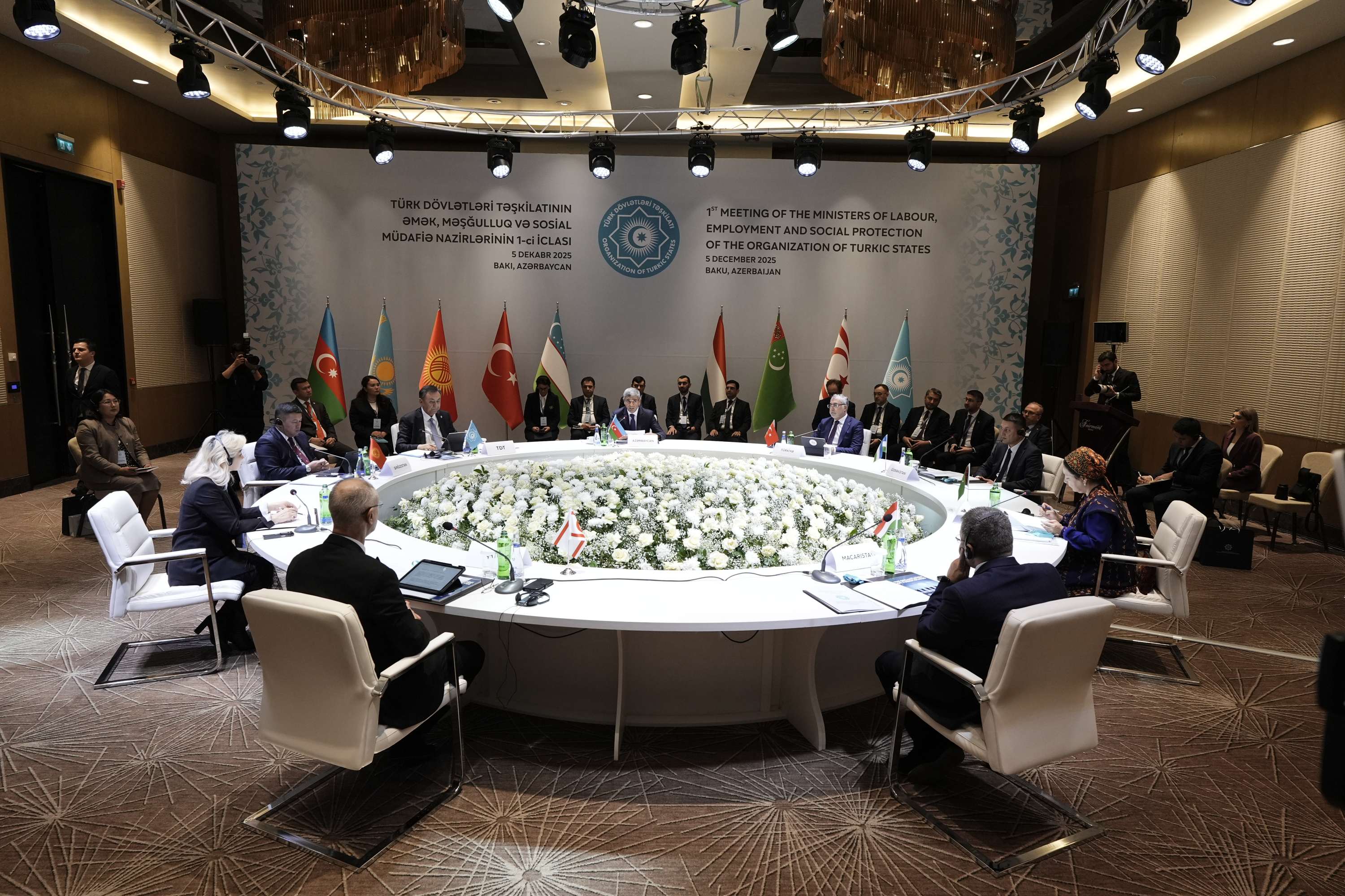Bakıda Türk Dövlətləri Təşkilatının əmək, məşğulluq və sosial müdafiə nazirlərinin birinci iclası keçirilib