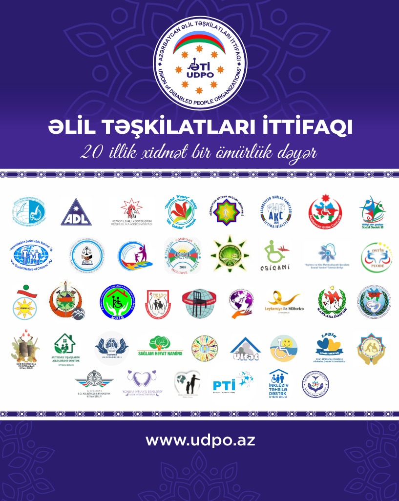 Əlil Təşkilatları İttifaqının 20 illik yubileyi qeyd olundu