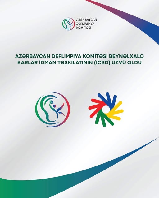 Azərbaycan Deflimpiya (Azərbaycan Deflimpiya Komitəsi) Komitəsinin Beynəlxalq Karlar İdman Komitəsinə (Deaflympics ) üzv qəbul olunub