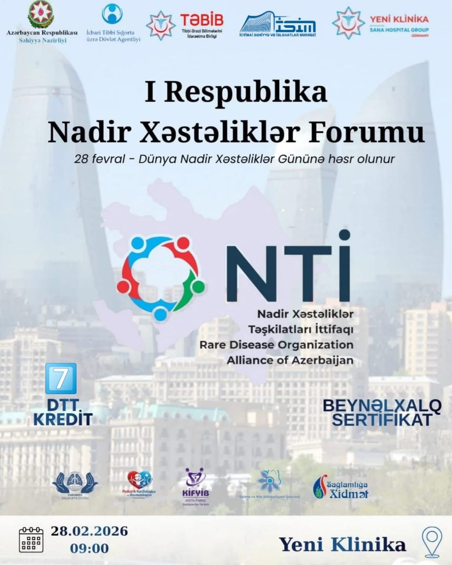 28 Fevral – Beynəlxalq Nadir Xəstəliklər Günü münasibətilə II Respublika Nadir Xəstəliklər Forumu uğurla keçirildi.