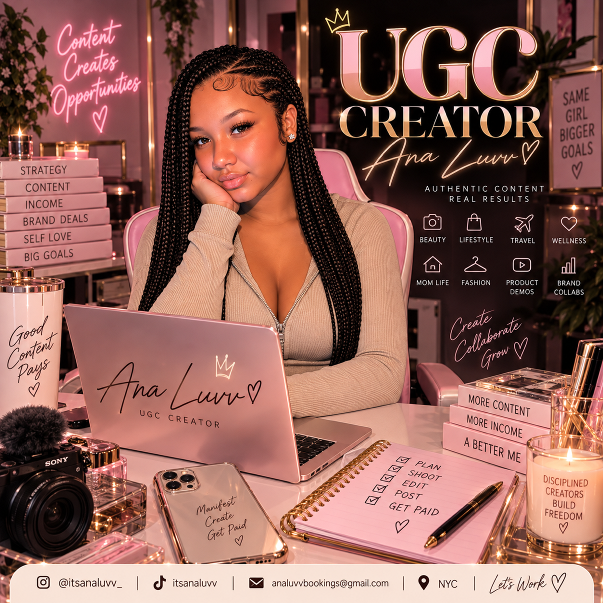 Ana Luvv, UGC creator