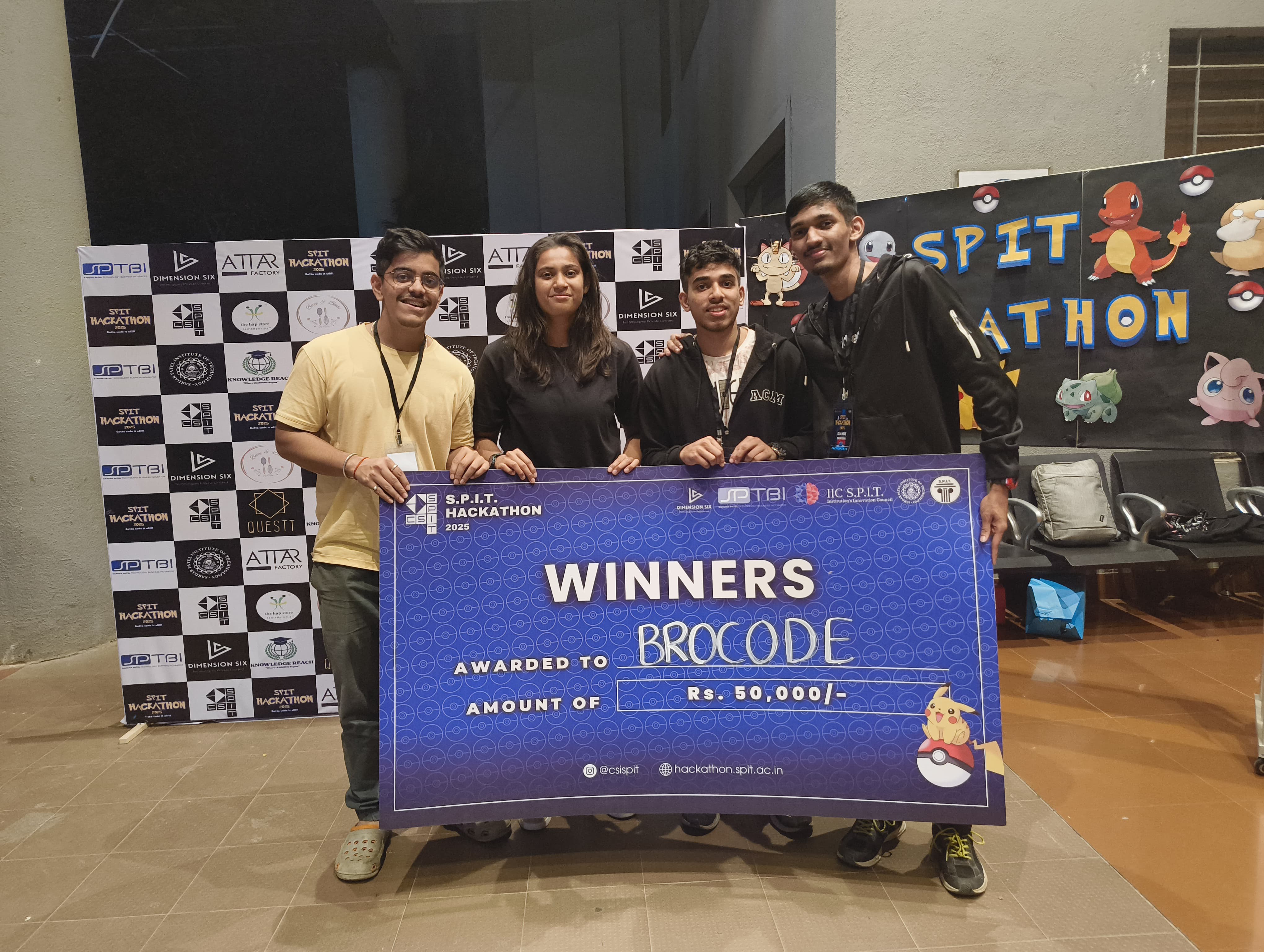 S.P.I.T Hacks Winner Badge