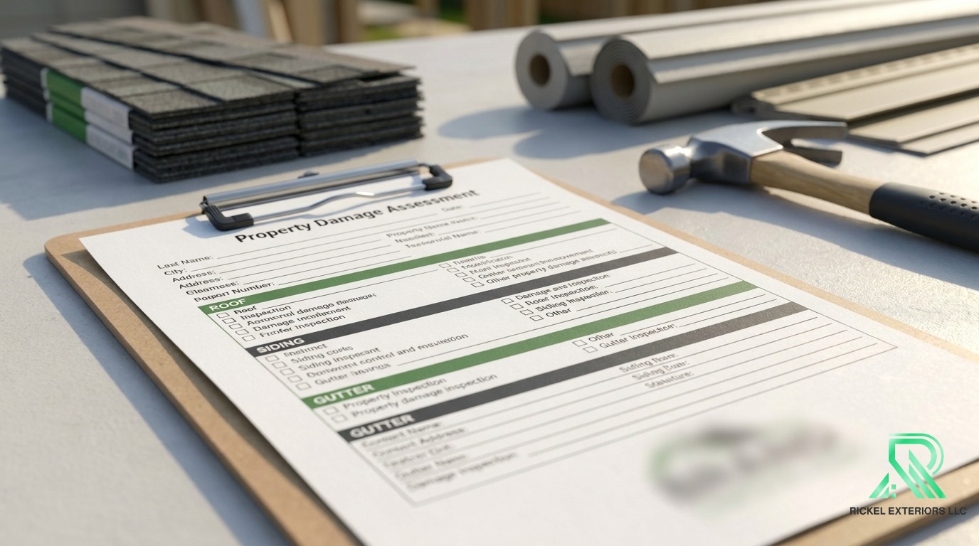 Property damage assessment document