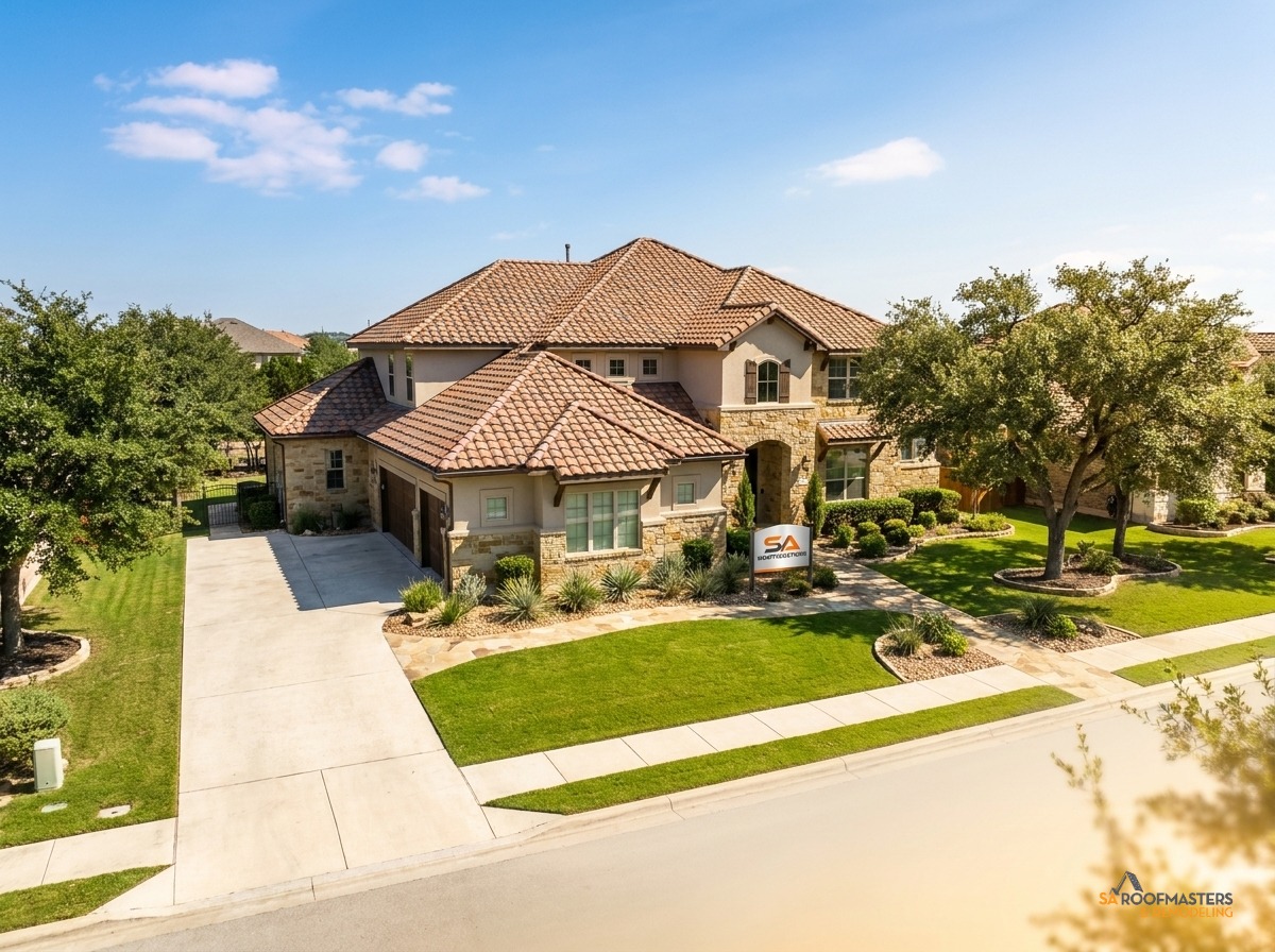 Completed roof and clean job site in Fair Oaks Ranch