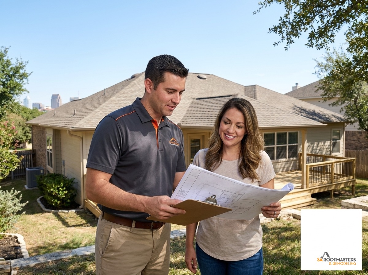 Gutter quote and alignment assessment in San Antonio