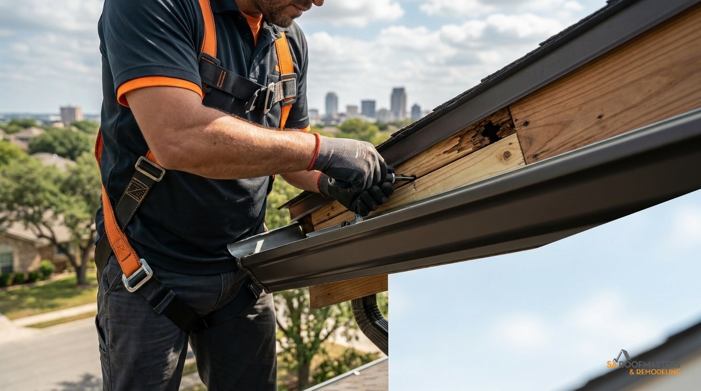 Gutter repair and fascia inspection in Boerne, TX