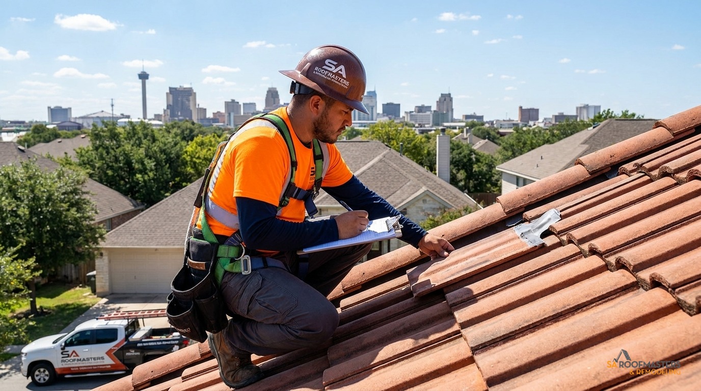 Roof inspection and assessment by SA Roofmasters in San Antonio