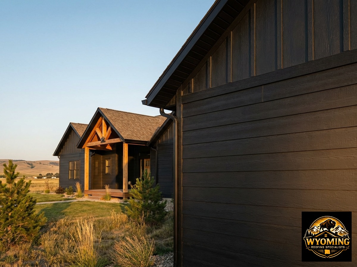 Newly installed residential siding on a Wyoming home — clean lines and durable craftsmanship