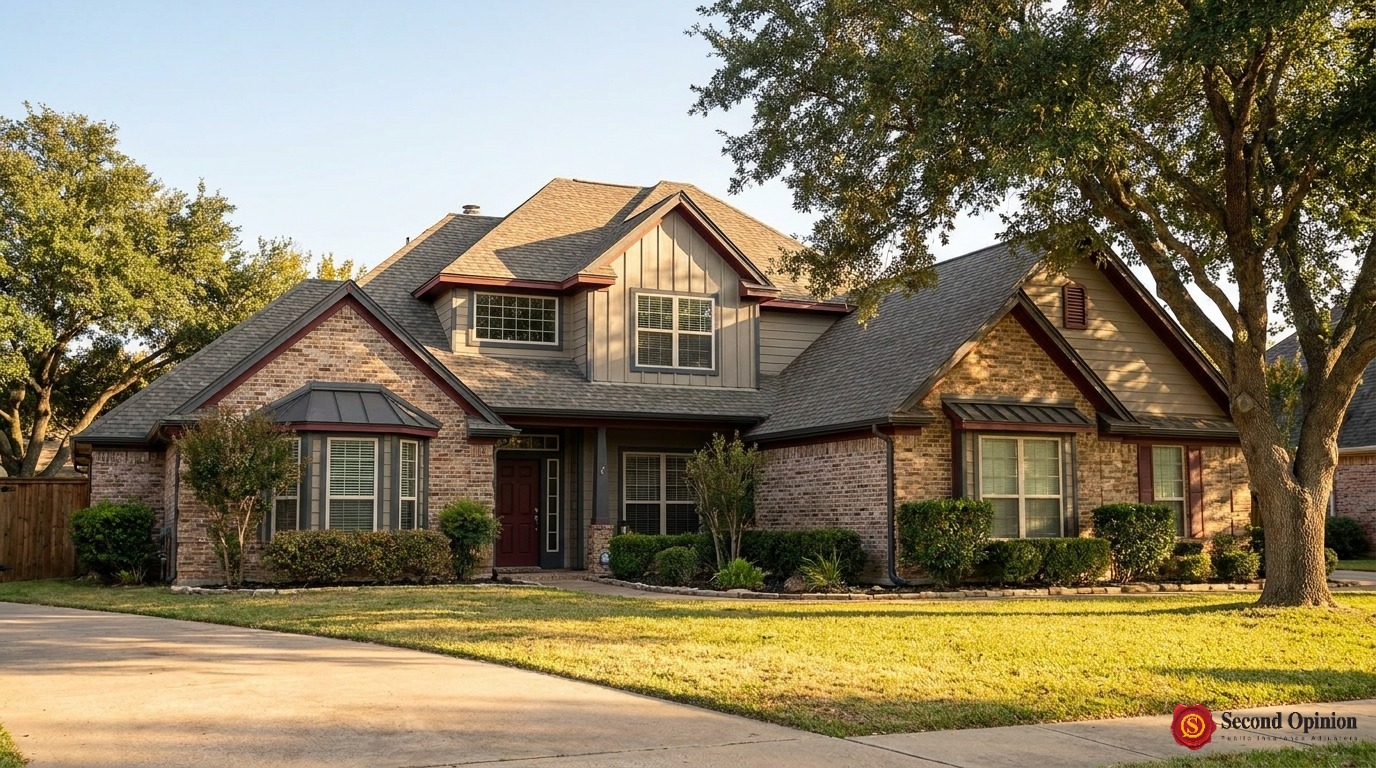 Fully restored residential property in Texas after a successful insurance claim settlement