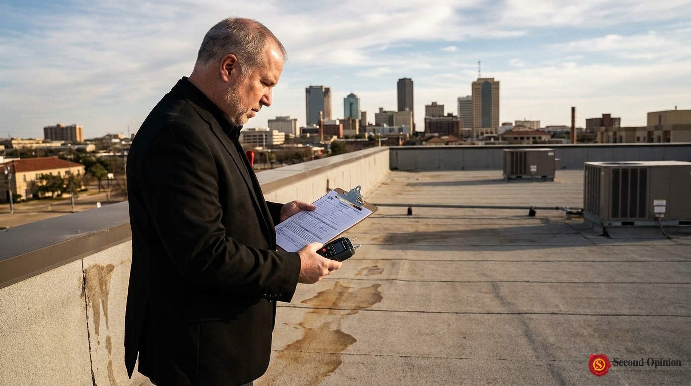 Independent property appraisal of commercial hail damage in Fort Worth, TX