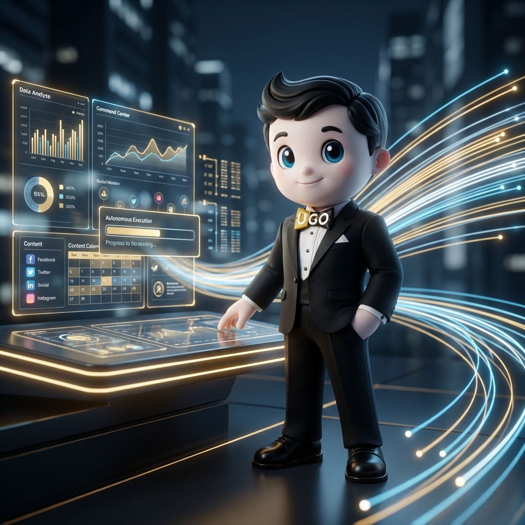 UGO autopilot publishes and tracks your marketing automatically