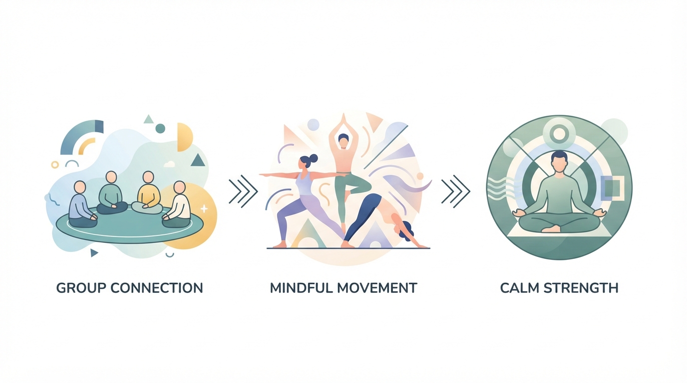 Yoga journey process visual