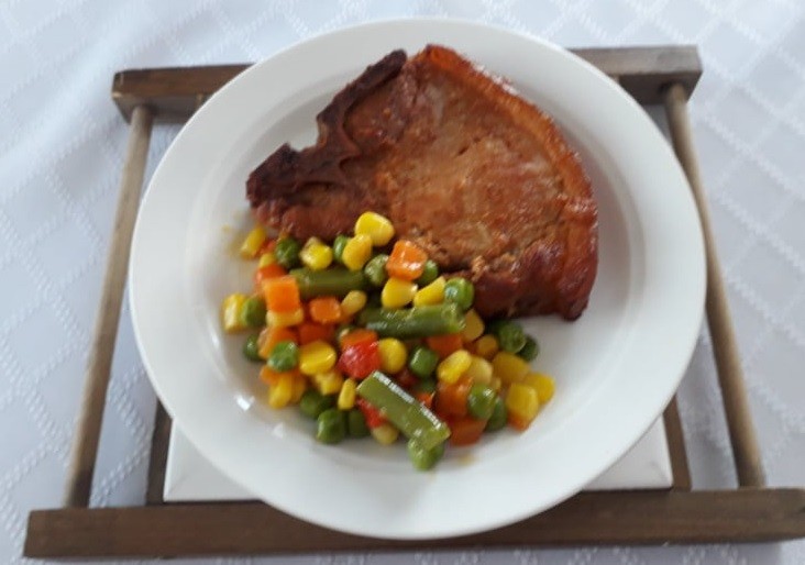 Bőrös karaj sütve