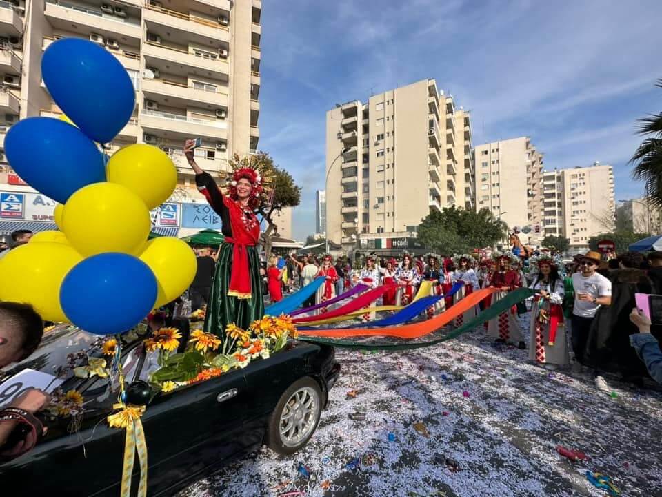 Ukrainian team in the Limassol Carnival