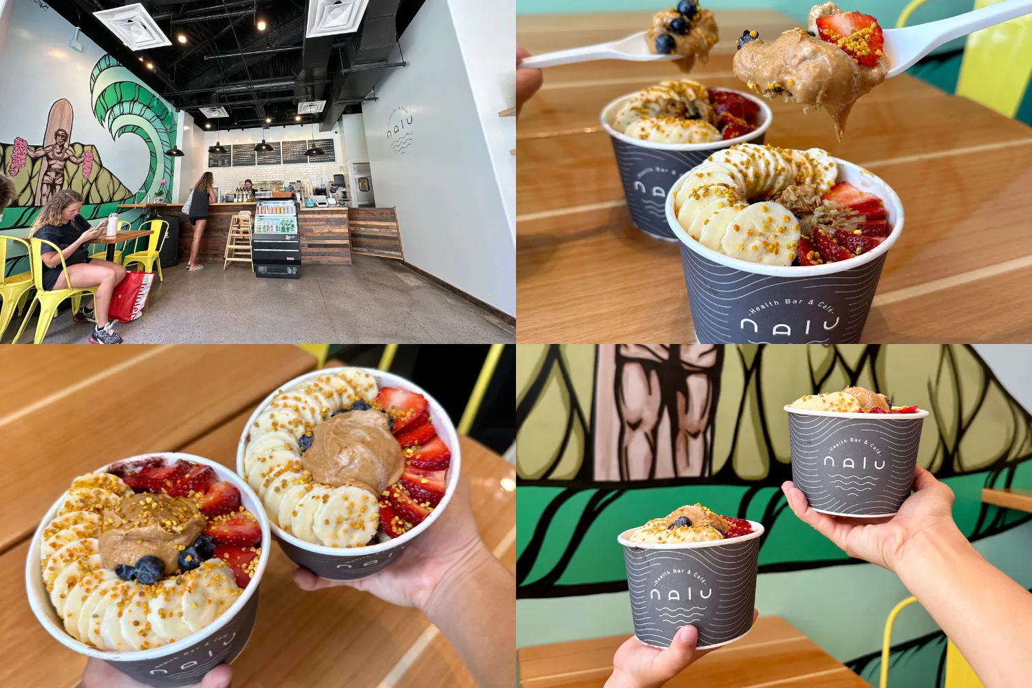 Nalu Bowl (Medium) $14.75 ,Peanut Butter $1.50