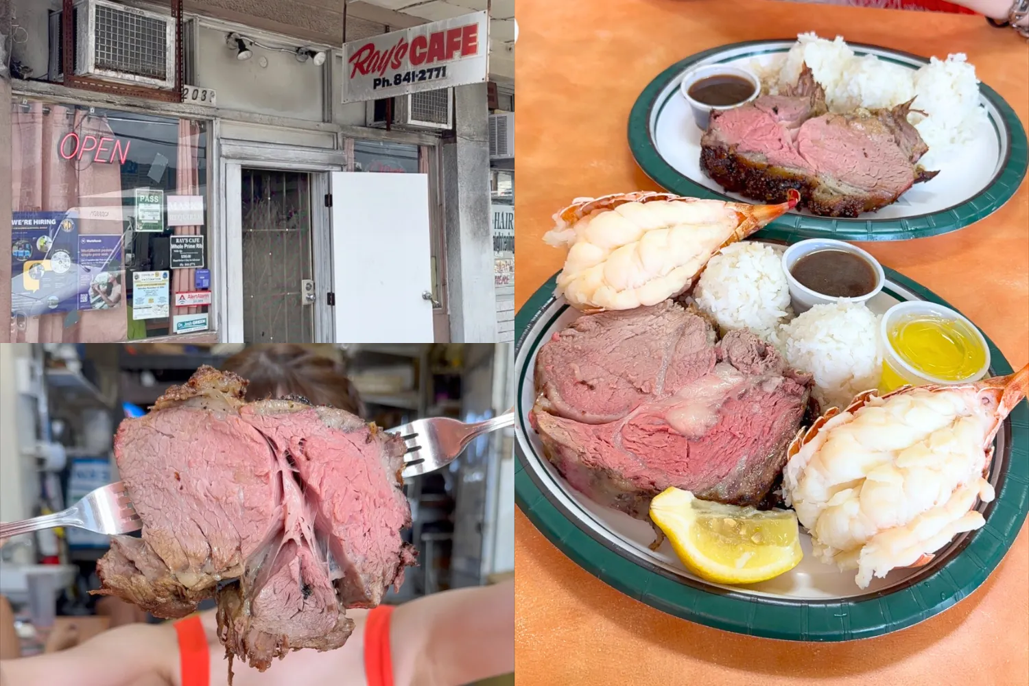 Prime Rib w/ Lobster tail $59.00