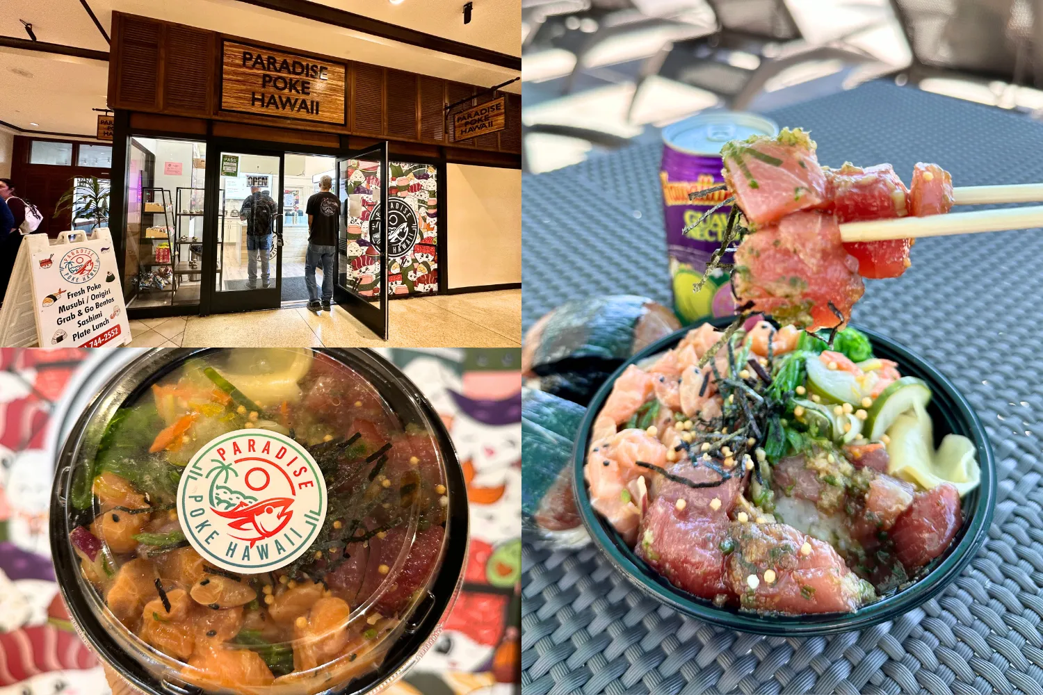 2 Choice Poke $17.51 (Sushi Rice $1.09)