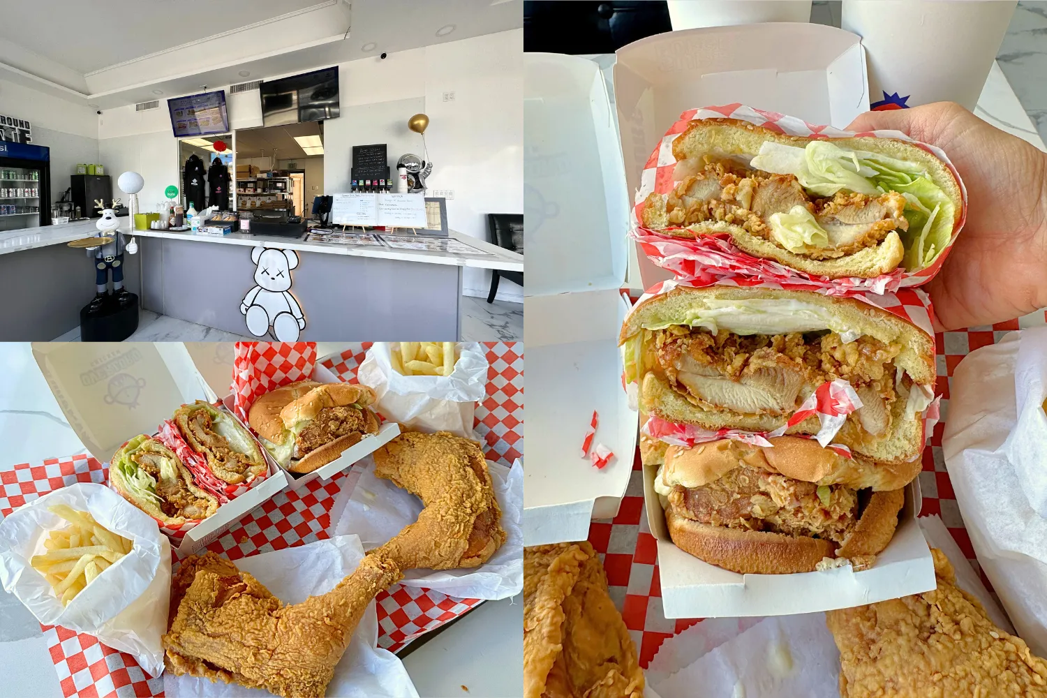 Combo2 (Chicken Sandwich +Chicken Leg+French Fries+Drink) $15.99