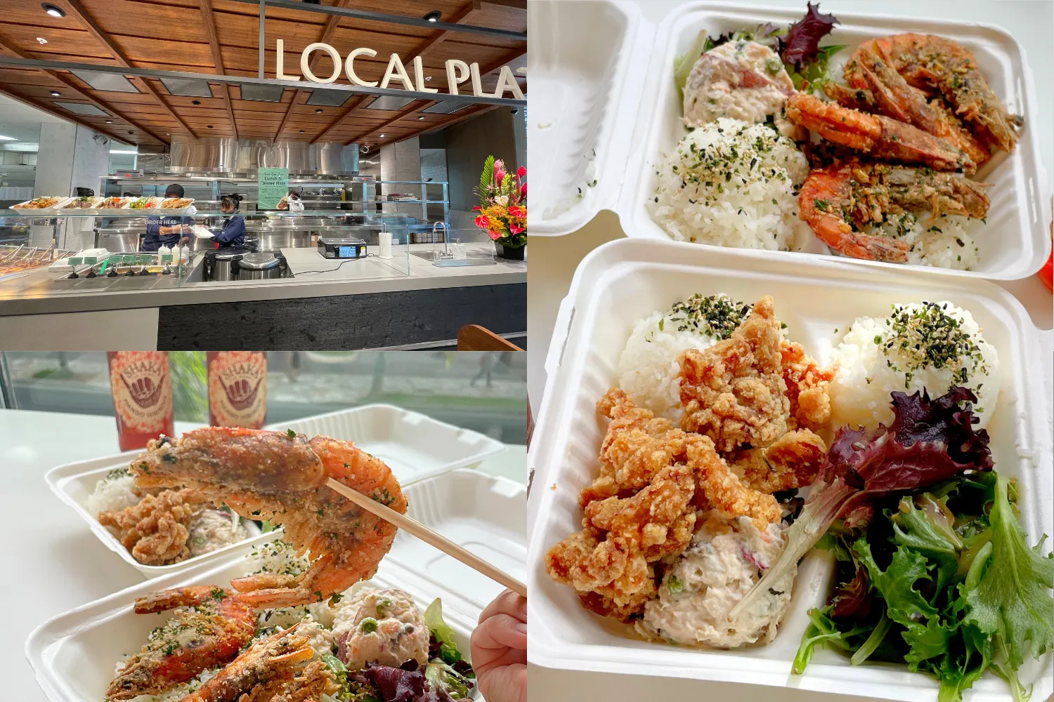 Plate Chicken $16.99, Plate Seafood $17.99