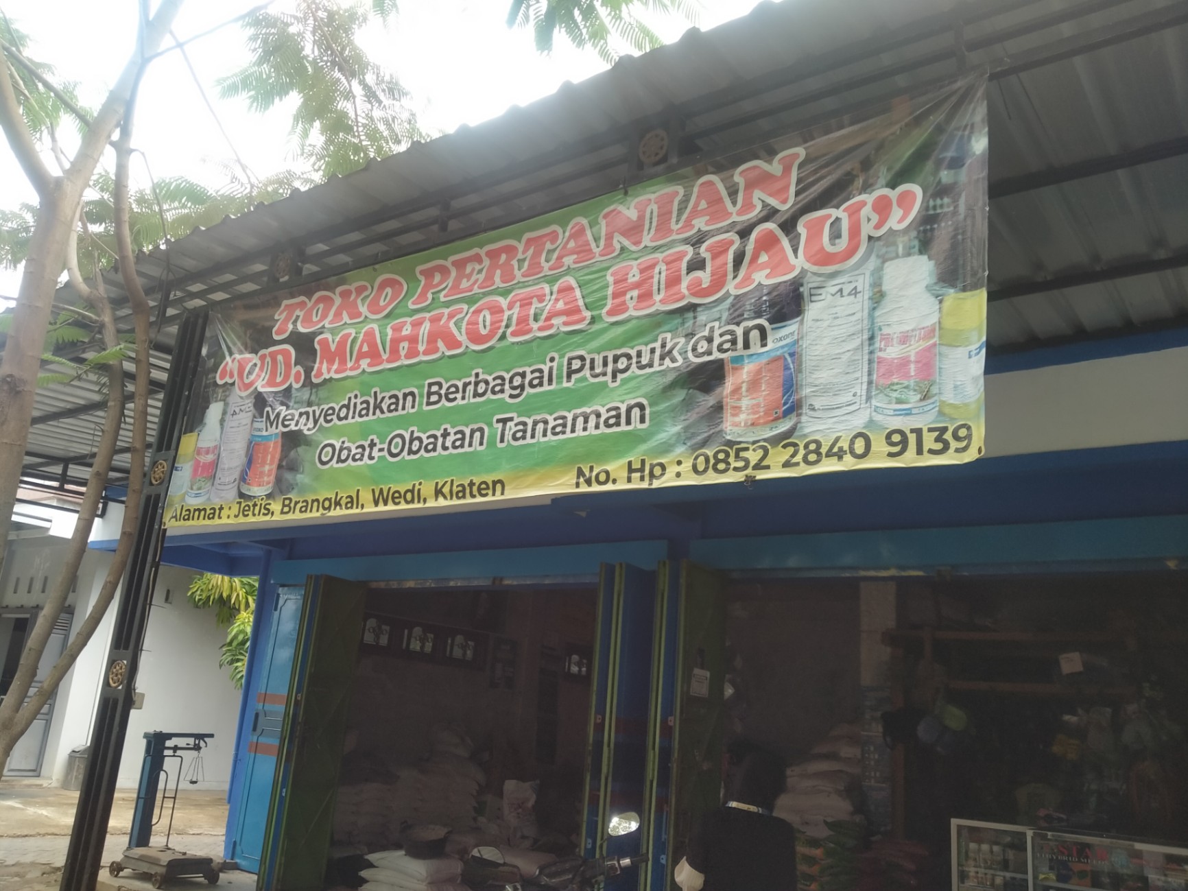 Lokasi Toko Pertanian UD Mahkota Hijau