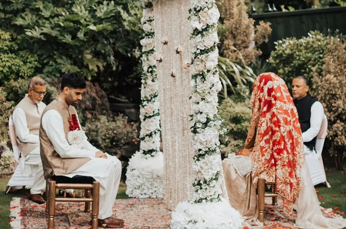 Muslim Couple Getting Married