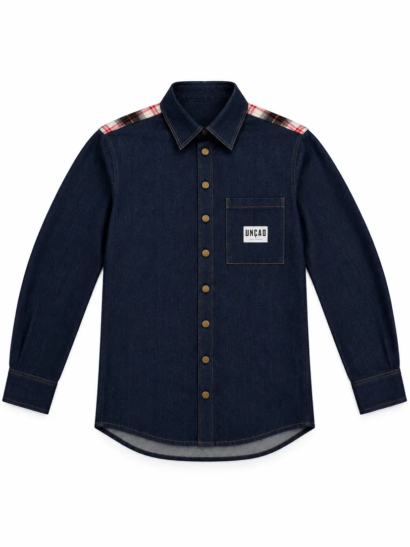 Chemise en jean à empiècement — Brut