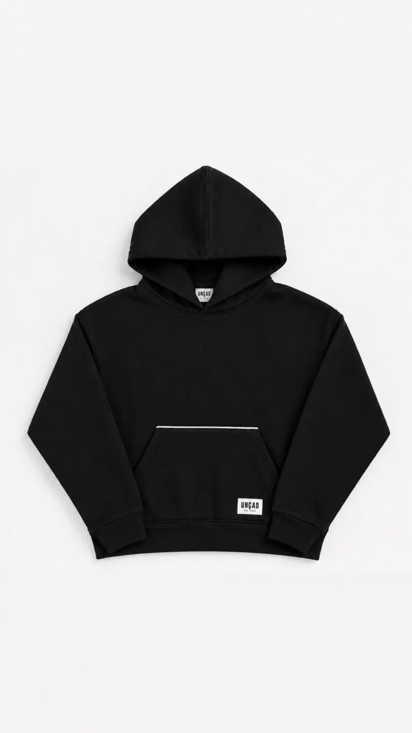 Hoodie Passepoil — Noir