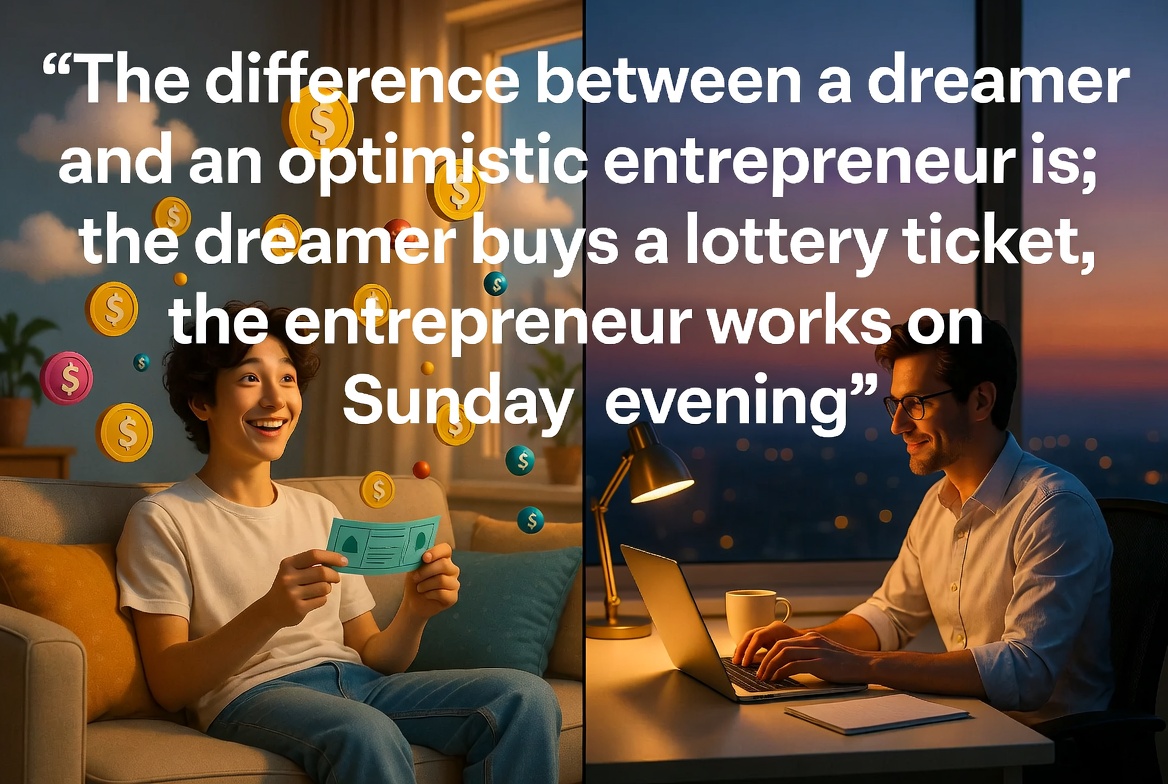 The Difference Between a Dreamer and an Optimistic Entrepreneur